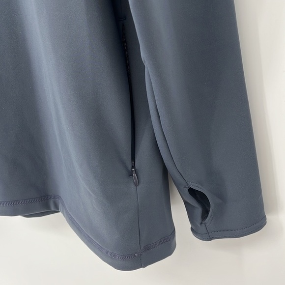 Sweaty Betty Eco Thermal Mock Neck Oversized Sweatshirt Naval Gray Small NWT! - Picture 5 of 10